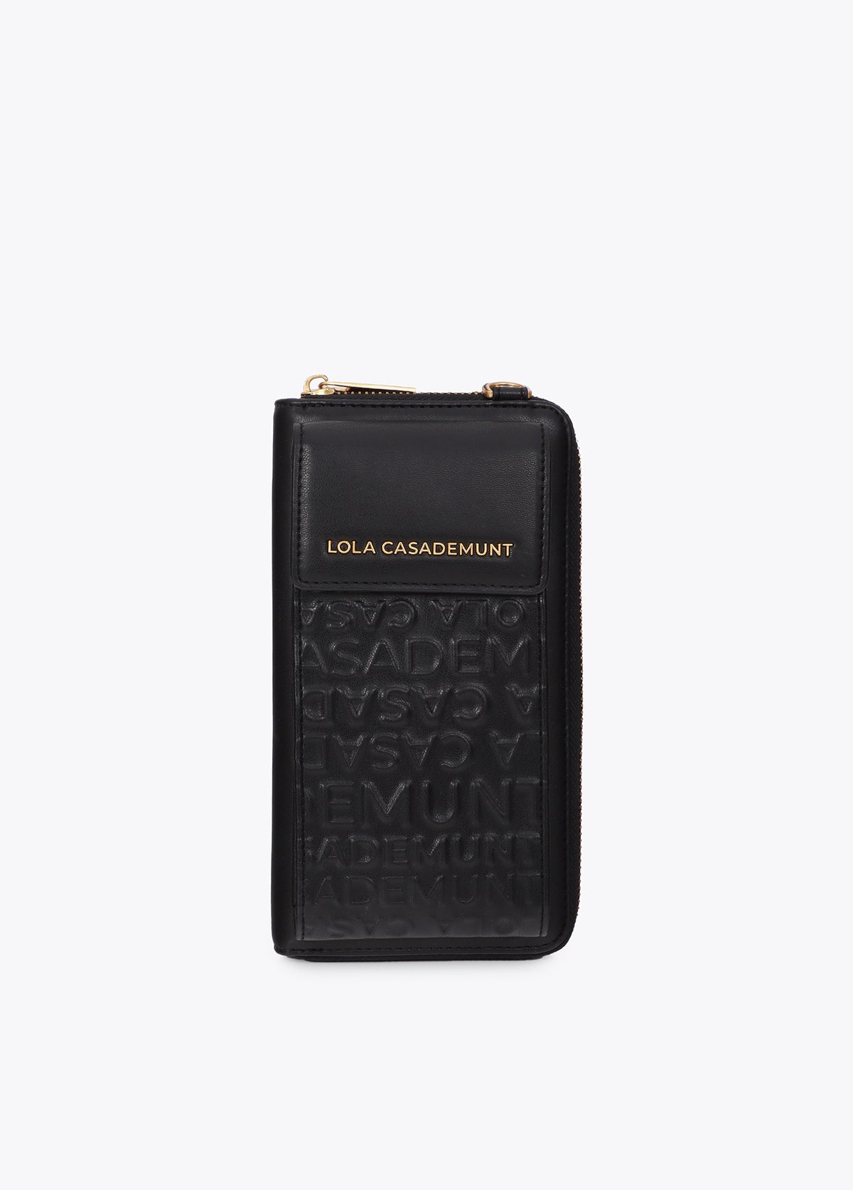 lf2612027-Stitching logo mobile phone case-Black