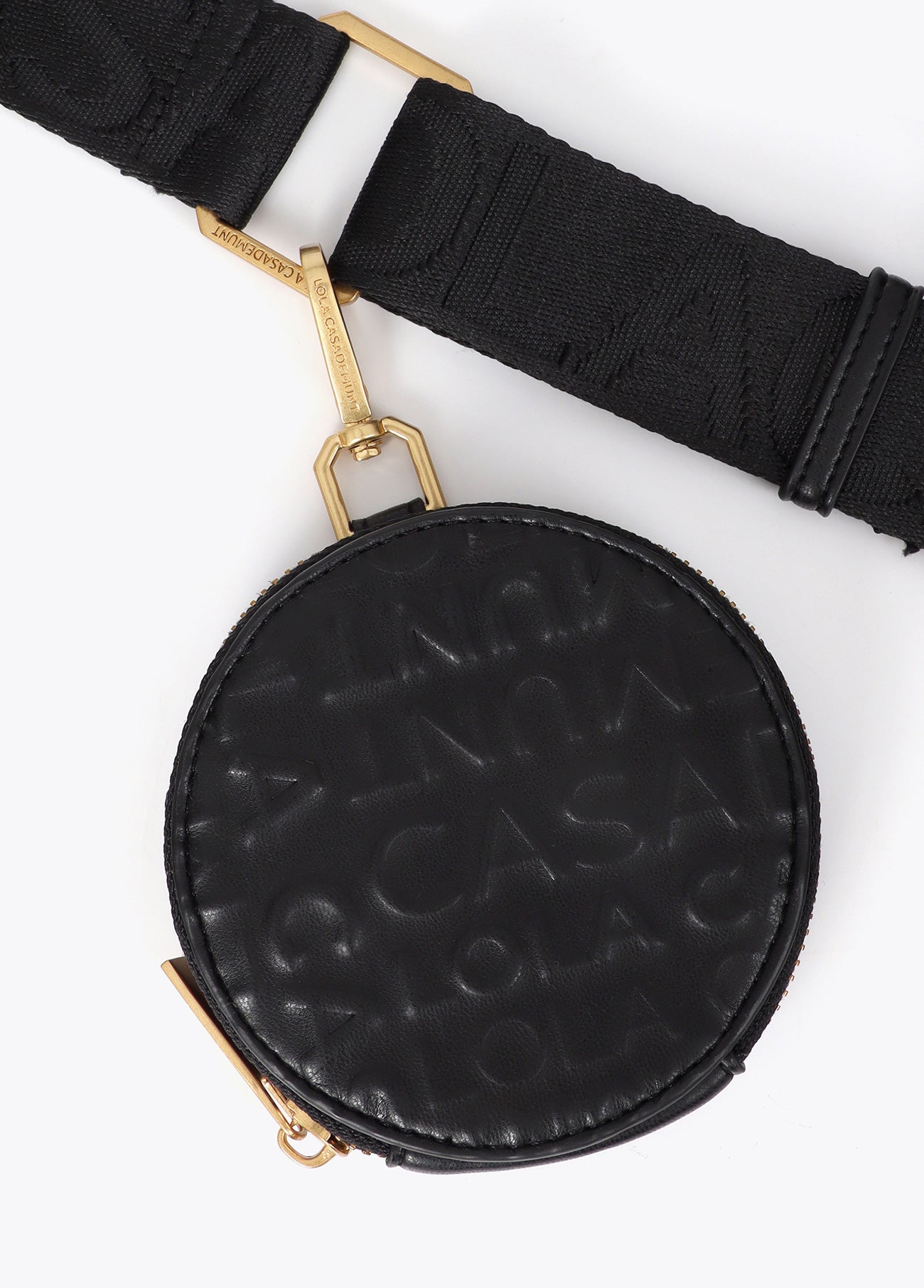 lf2612027-Stitching logo mobile phone case-Black