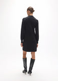 lf2616002-Sequined tricot dress-Black