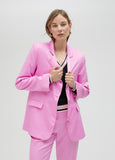 Oversize satin blazer