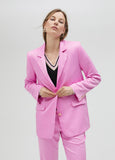 Oversize satin blazer