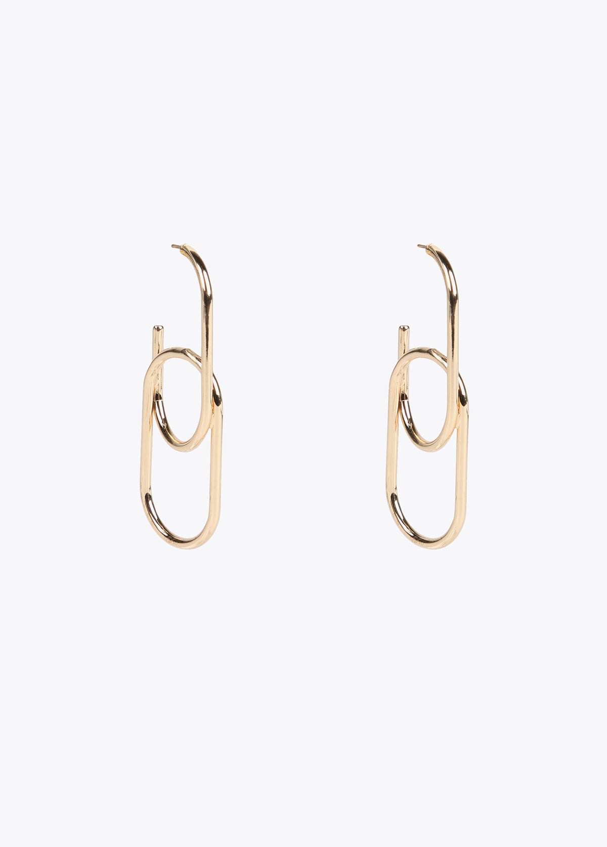 Gold-toned intertwined earrings