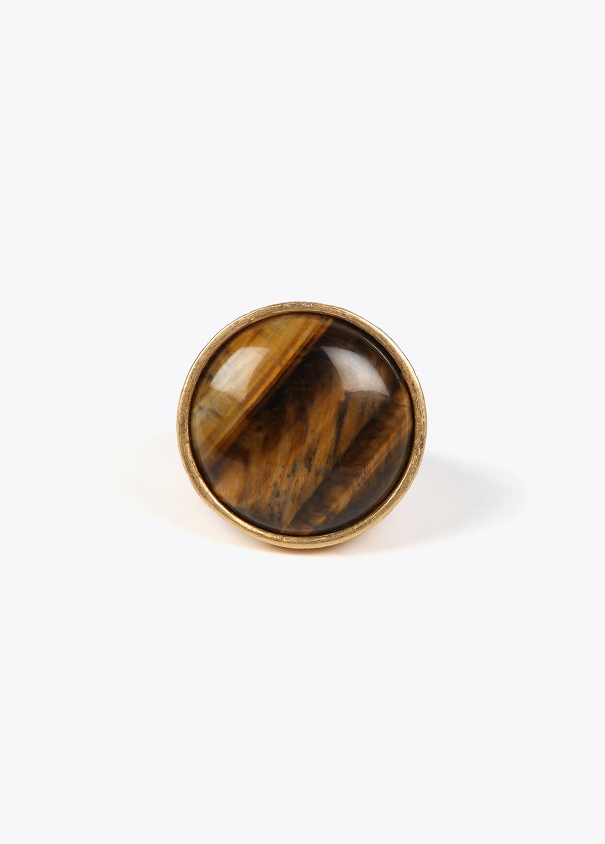 Brown agate ring