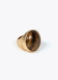 Brown agate ring