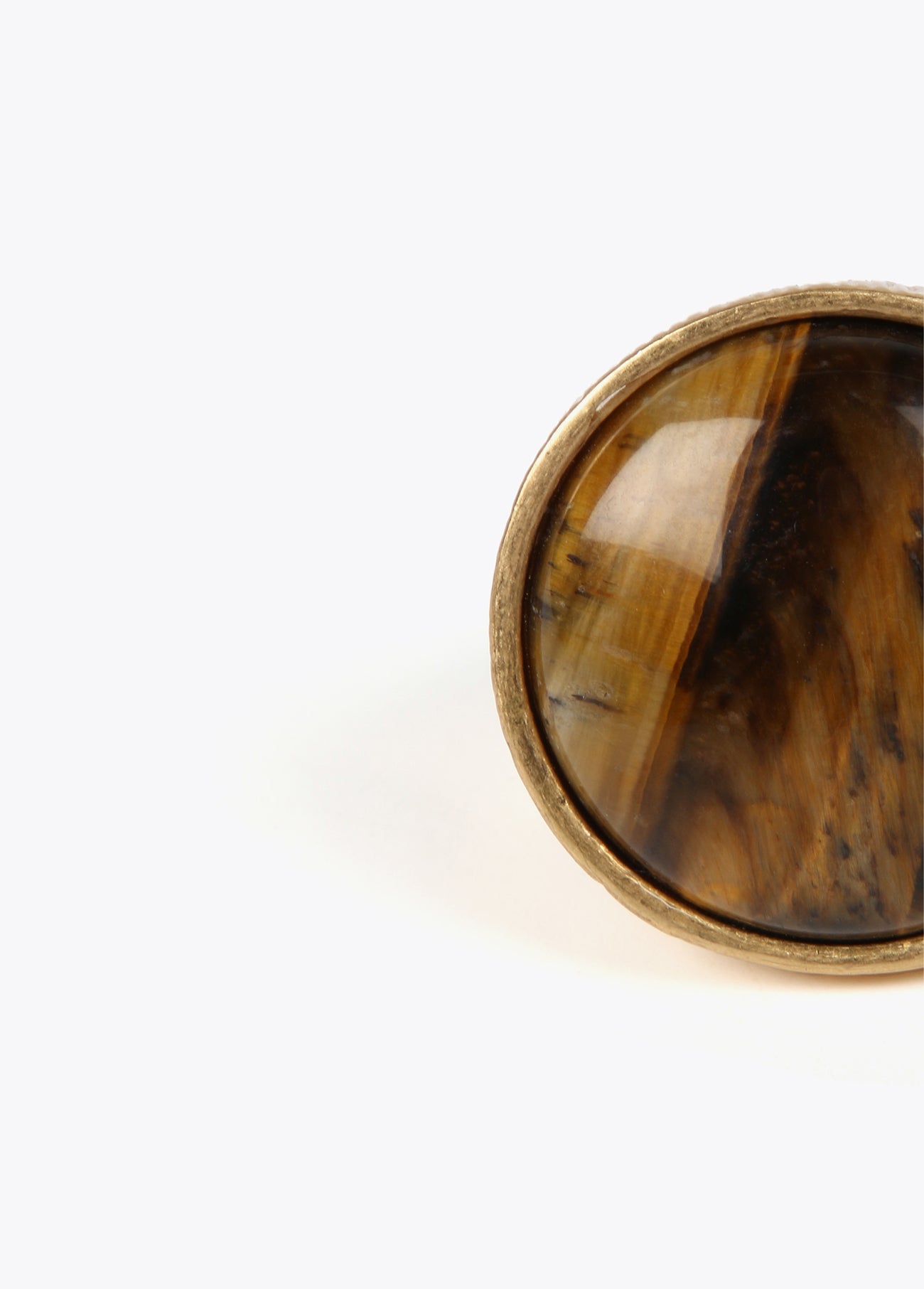 Brown agate ring