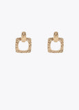 Gold-toned two-piece earrings