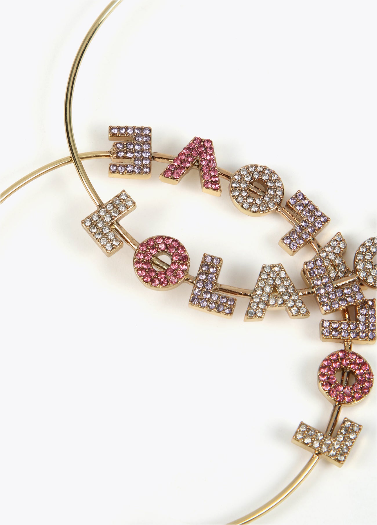 Rigid gold-toned LOLA LOVE necklace