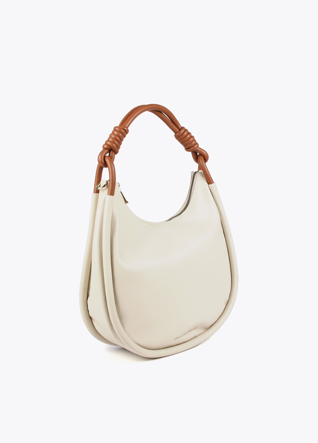 Hobo bag with rounded handles