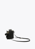 Bucket bag with short handle and inner pouch