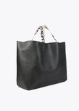 Maxi tote bag with logo straps