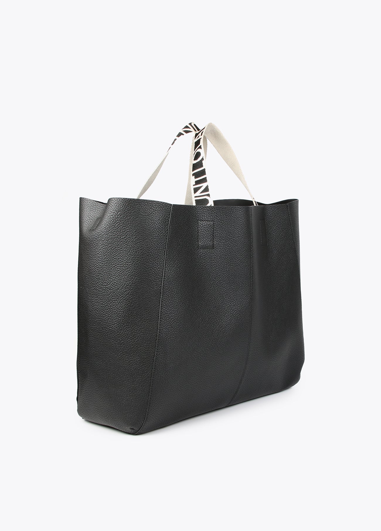 Maxi tote bag with logo straps