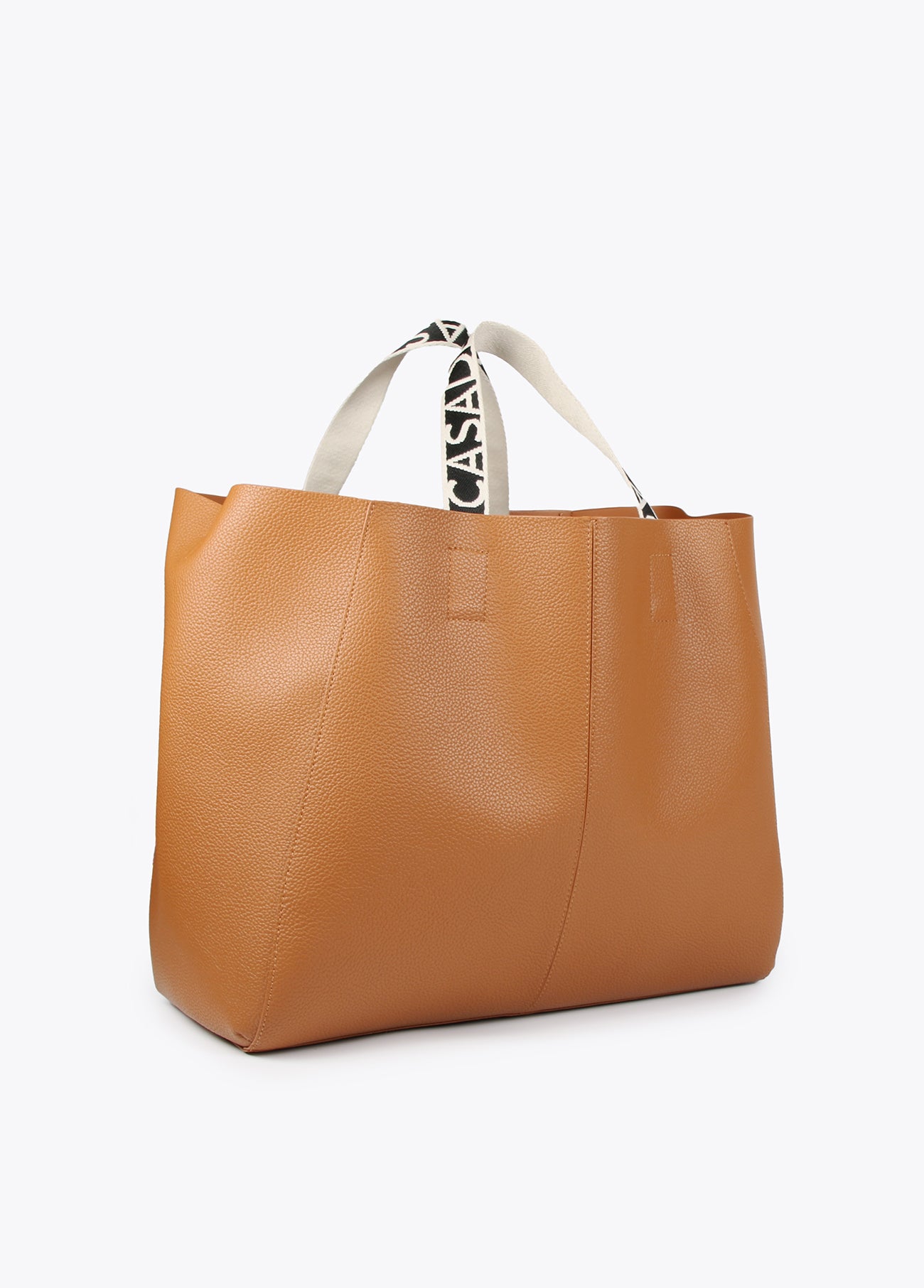 Maxi tote bag with logo straps