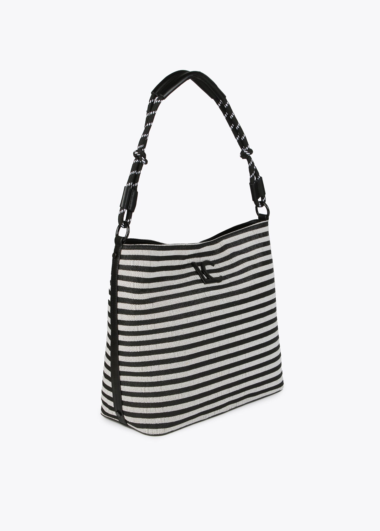 Striped tote bag