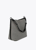 Striped tote bag