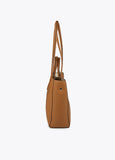 Faux leather tote bag