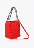 Monogrammed fabric tote bag