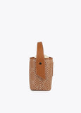 Woven bucket bag