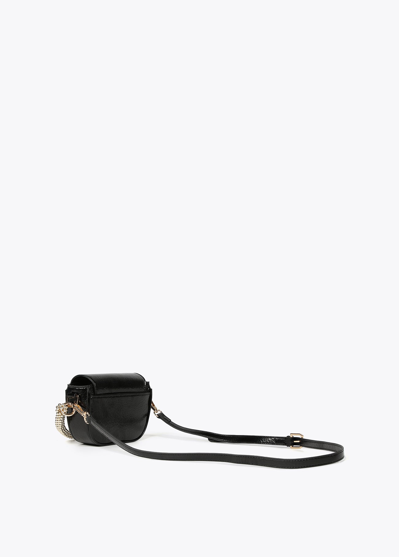 Mini metallic crossbody bag