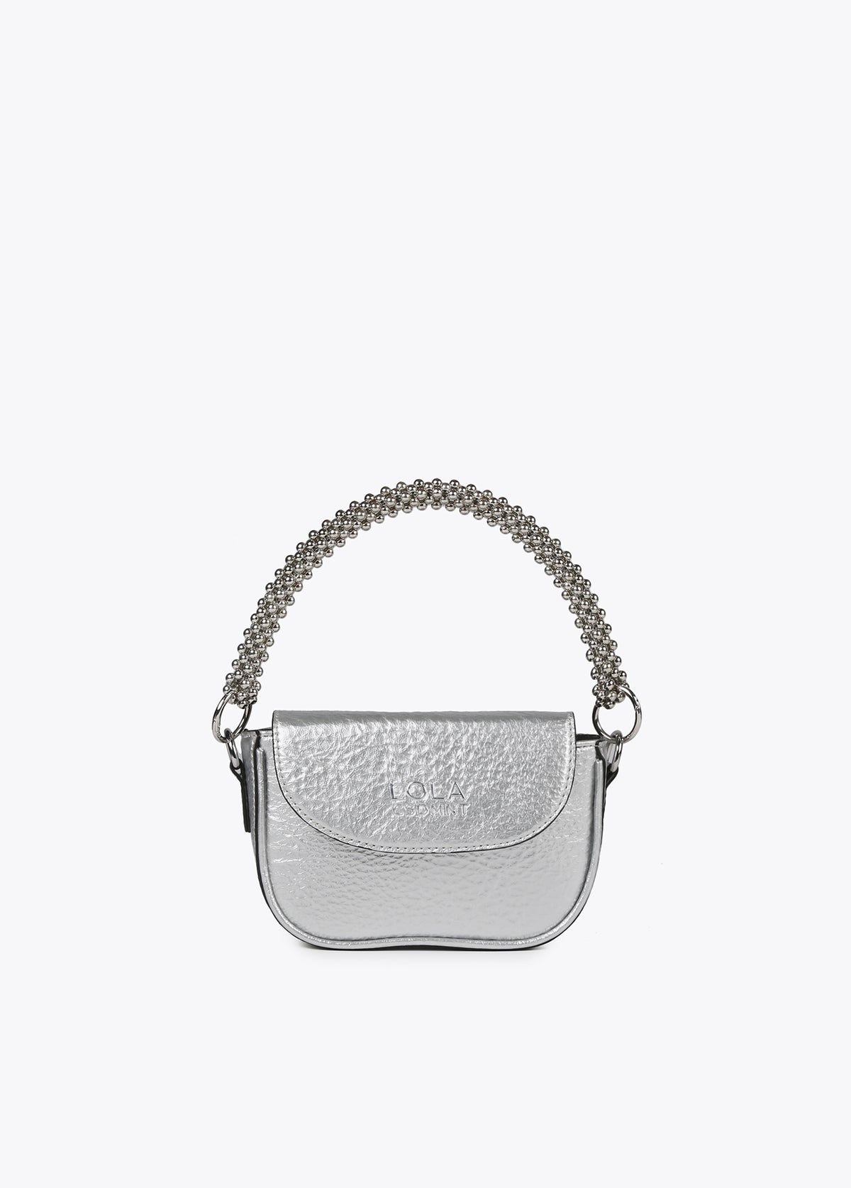 Mini metallic crossbody bag