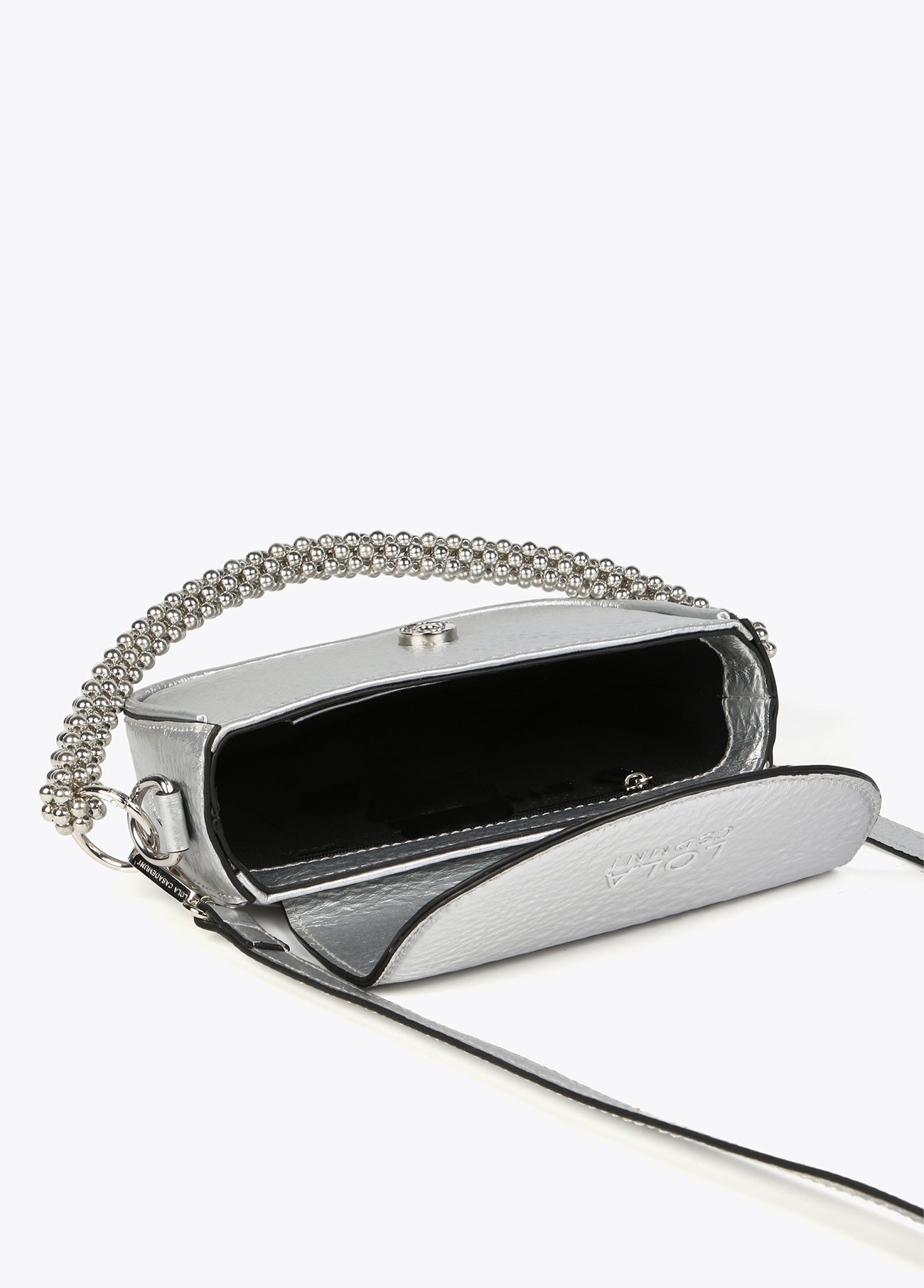 Mini metallic crossbody bag