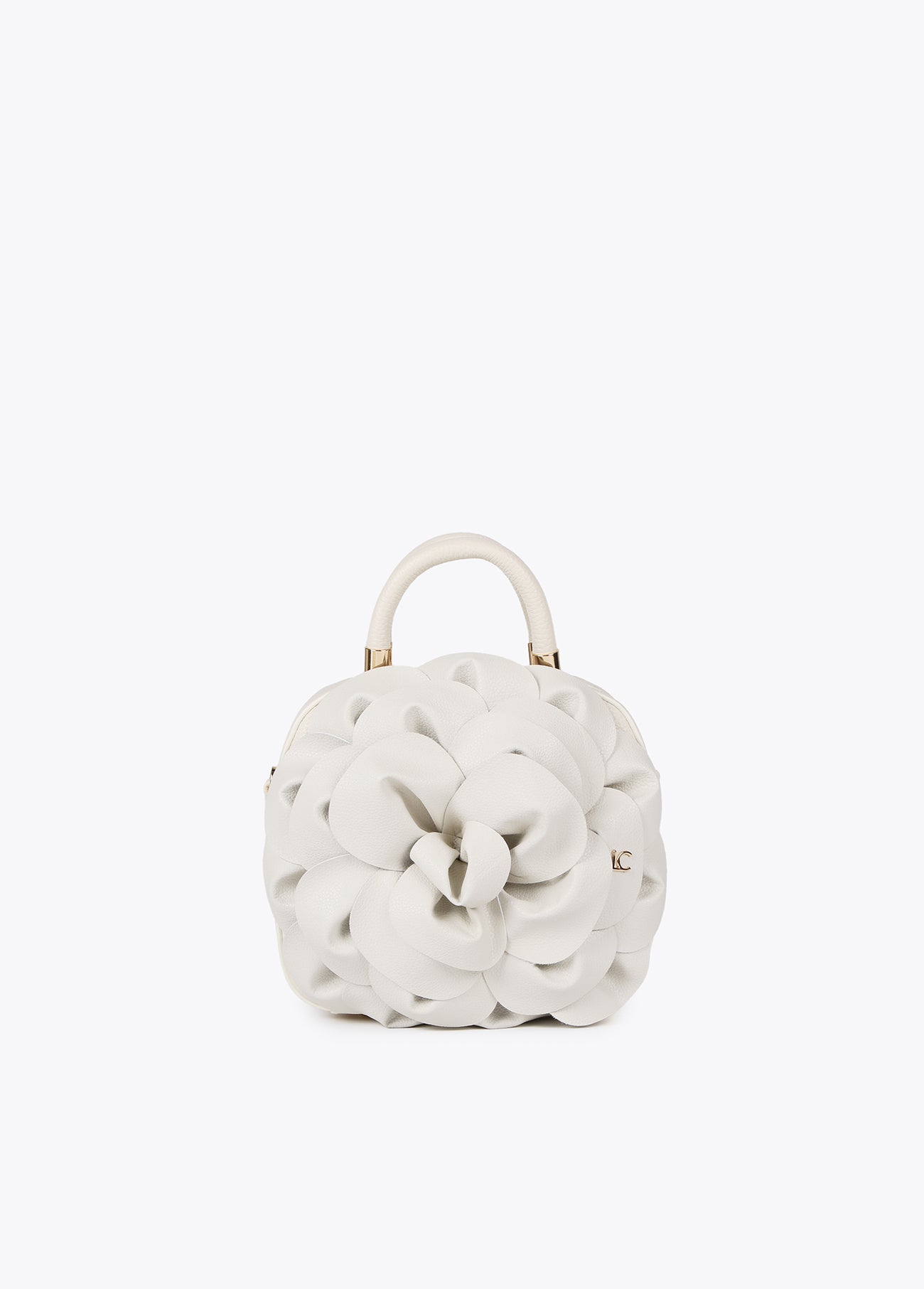 Faux leather flower bag