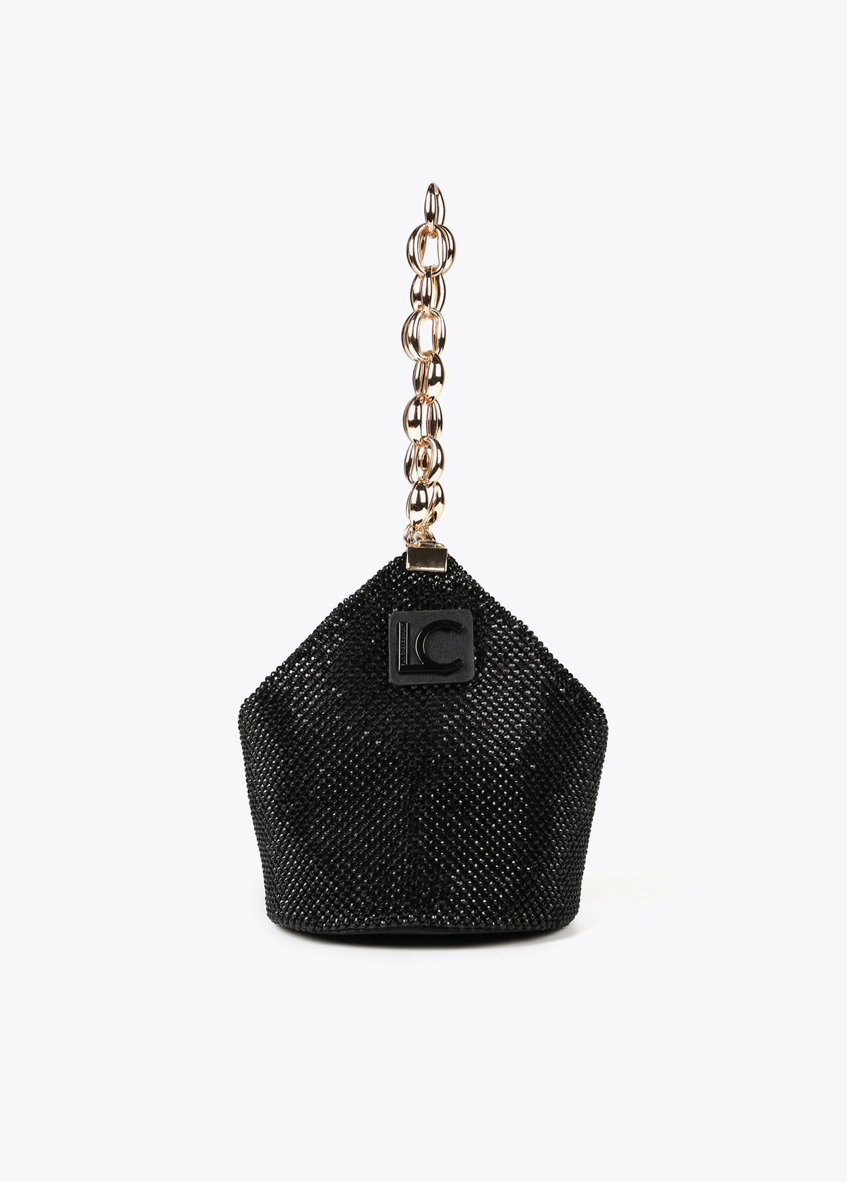 Mesh bag with crystals