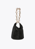 Mesh bag with crystals