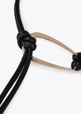 Cord belt with metal piece