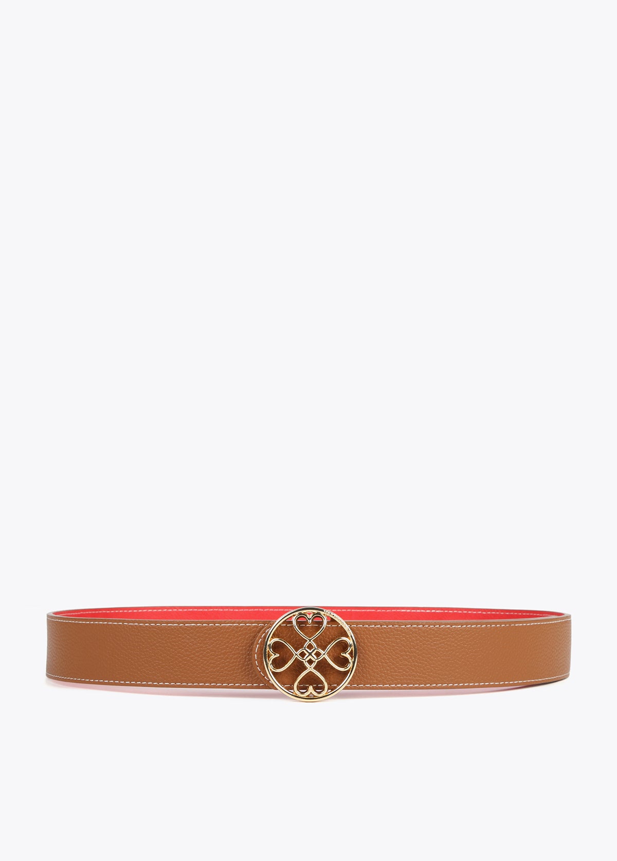 Reversible heart clover belt