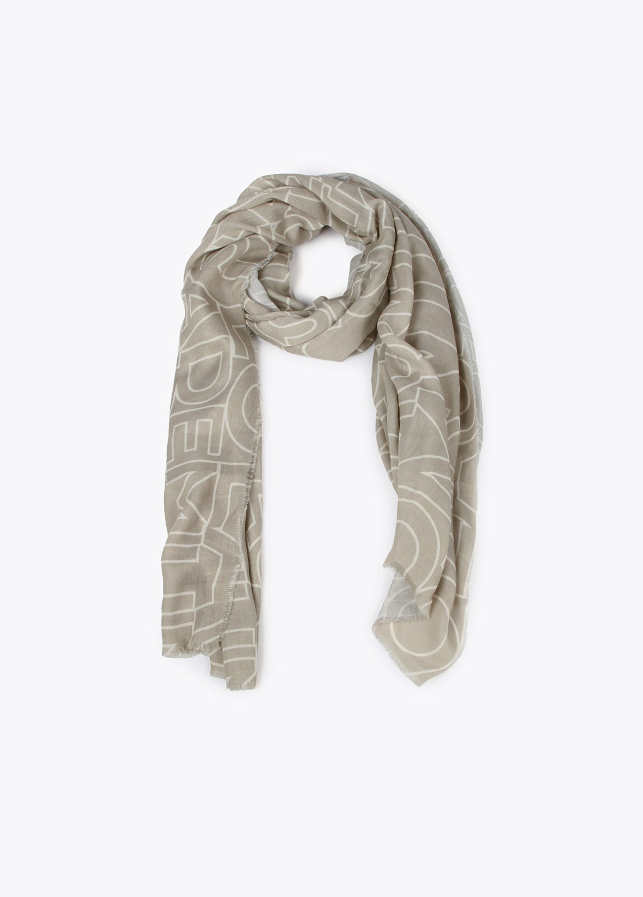 Monogram scarf