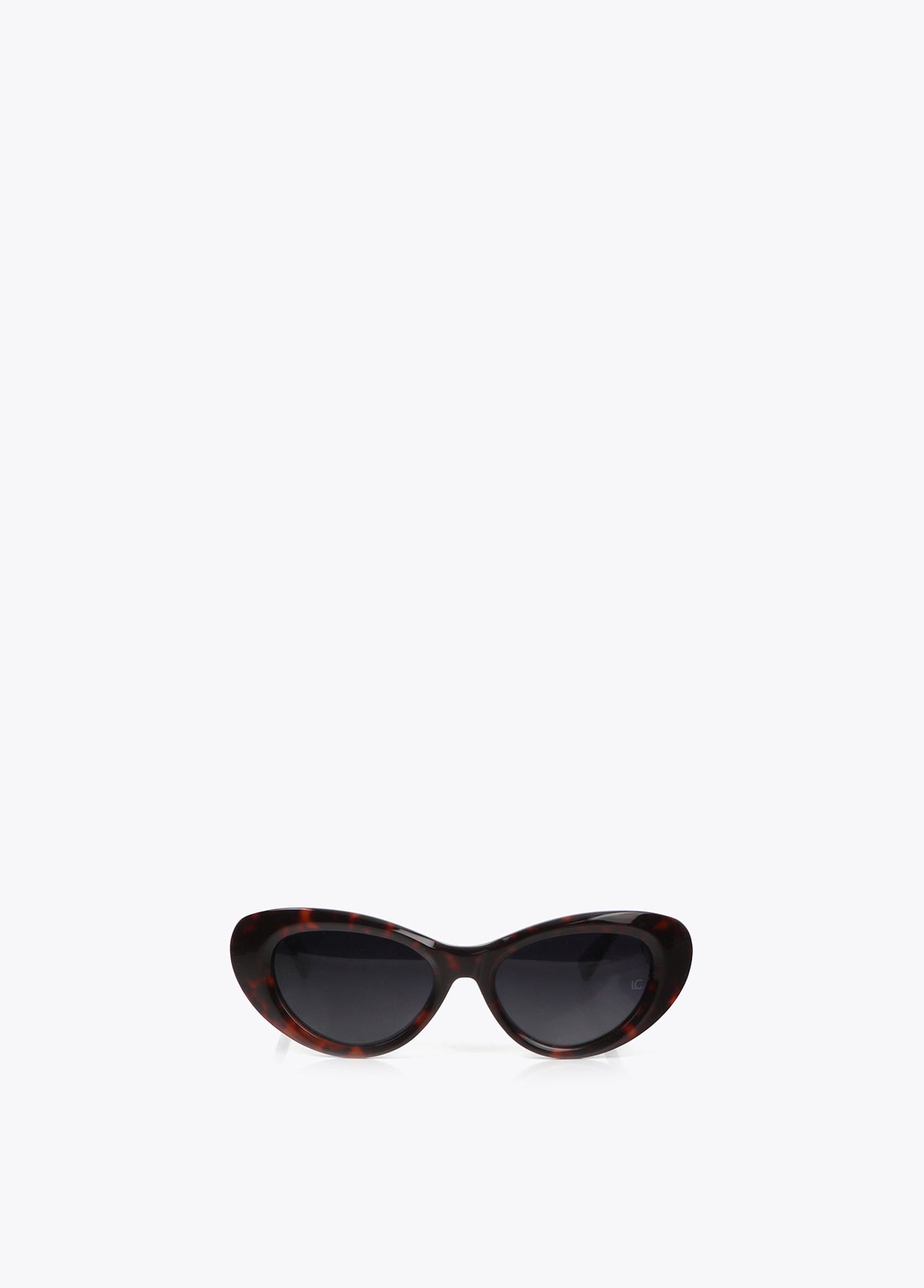 Oval tortoiseshell cellulose acetate glasses