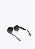Round shape animal print  made of cellulose acetate