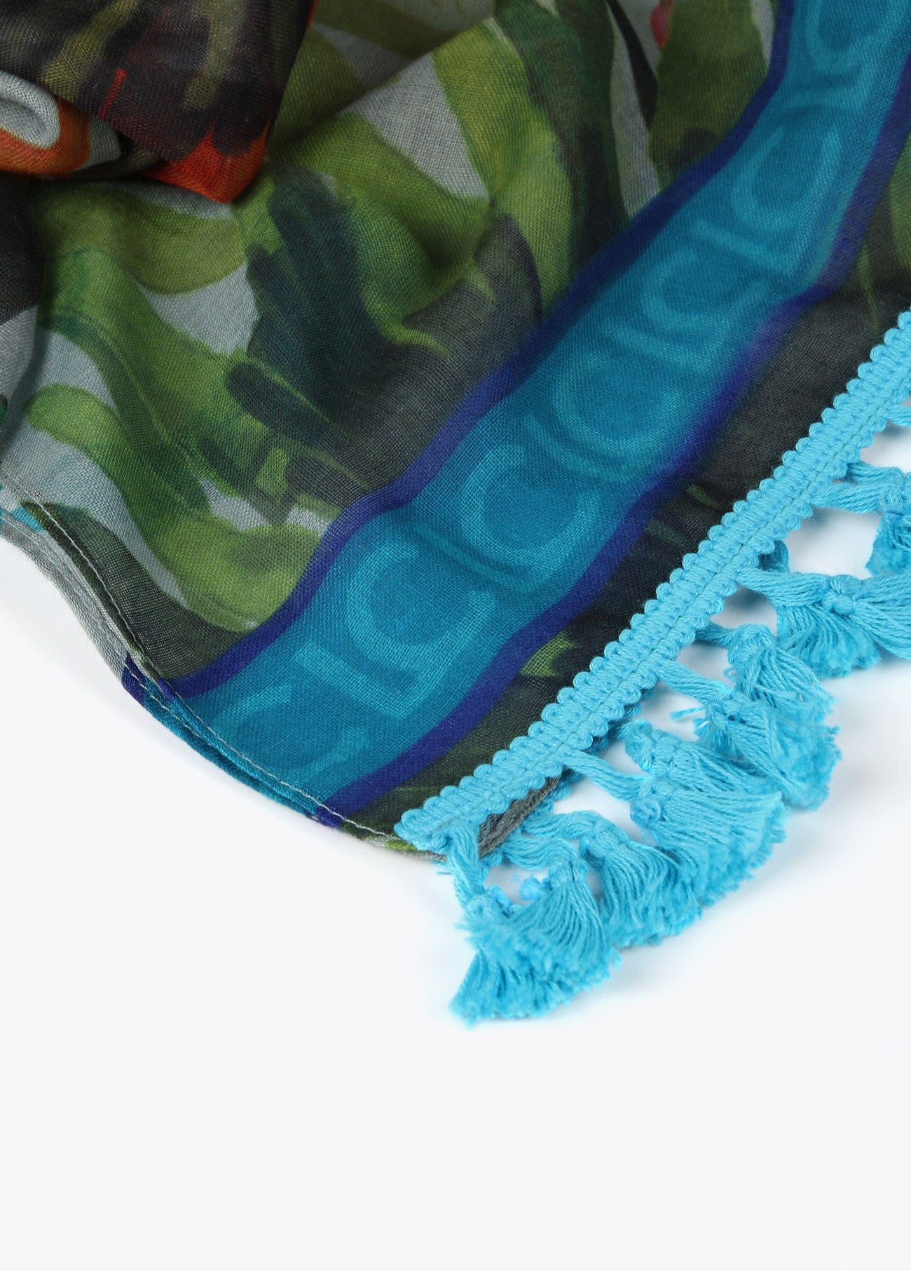 Tropical print wrap