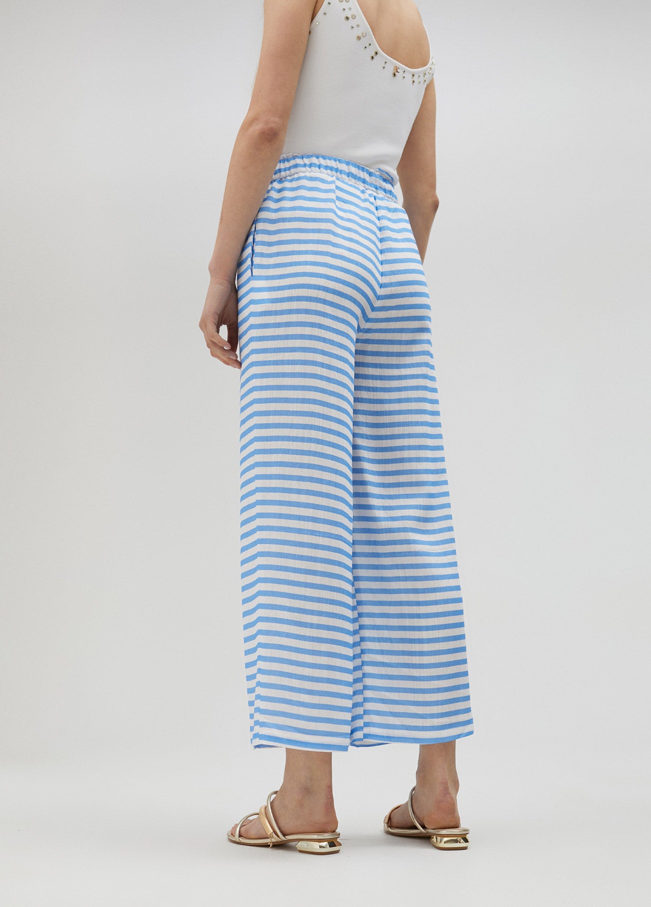 Striped trousers