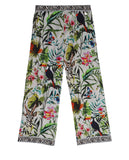 Long jungle print trousers