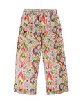 Printed silk culottes