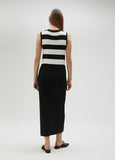 Two-tone knit dress