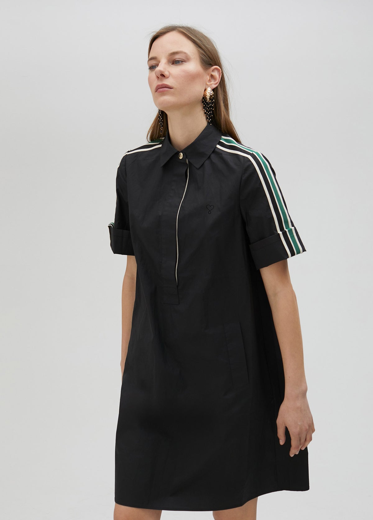 Midi shirt dress