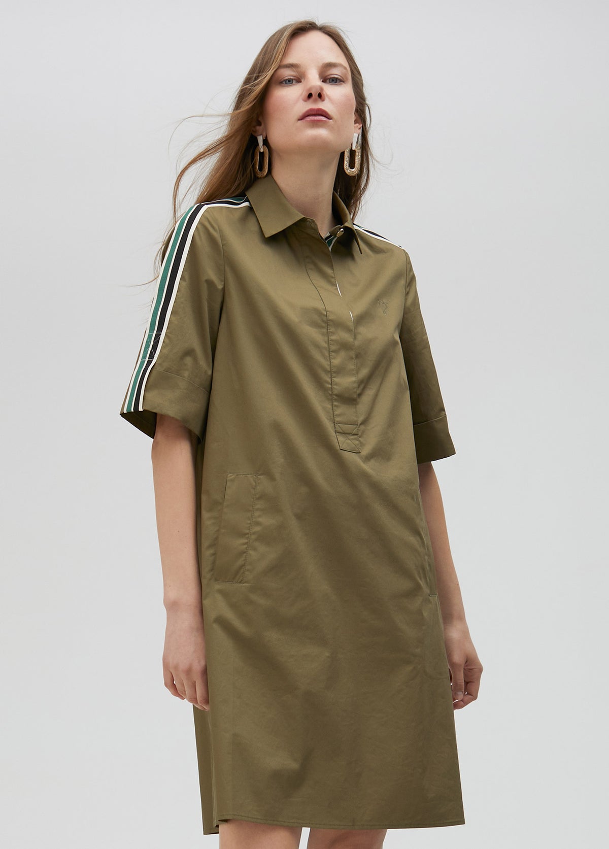 Midi shirt dress