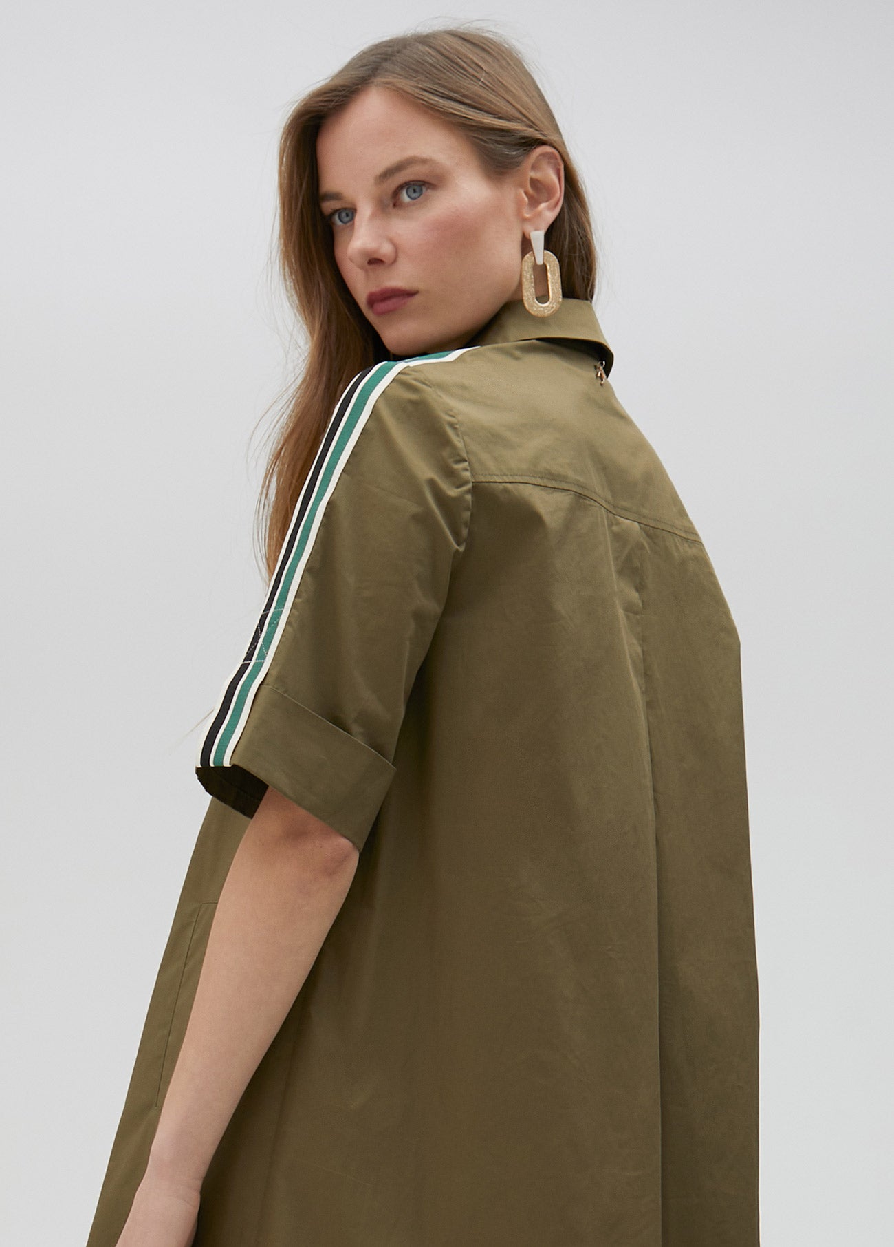 Midi shirt dress