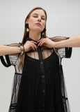 Black tulle dress