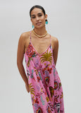 Long printed dress