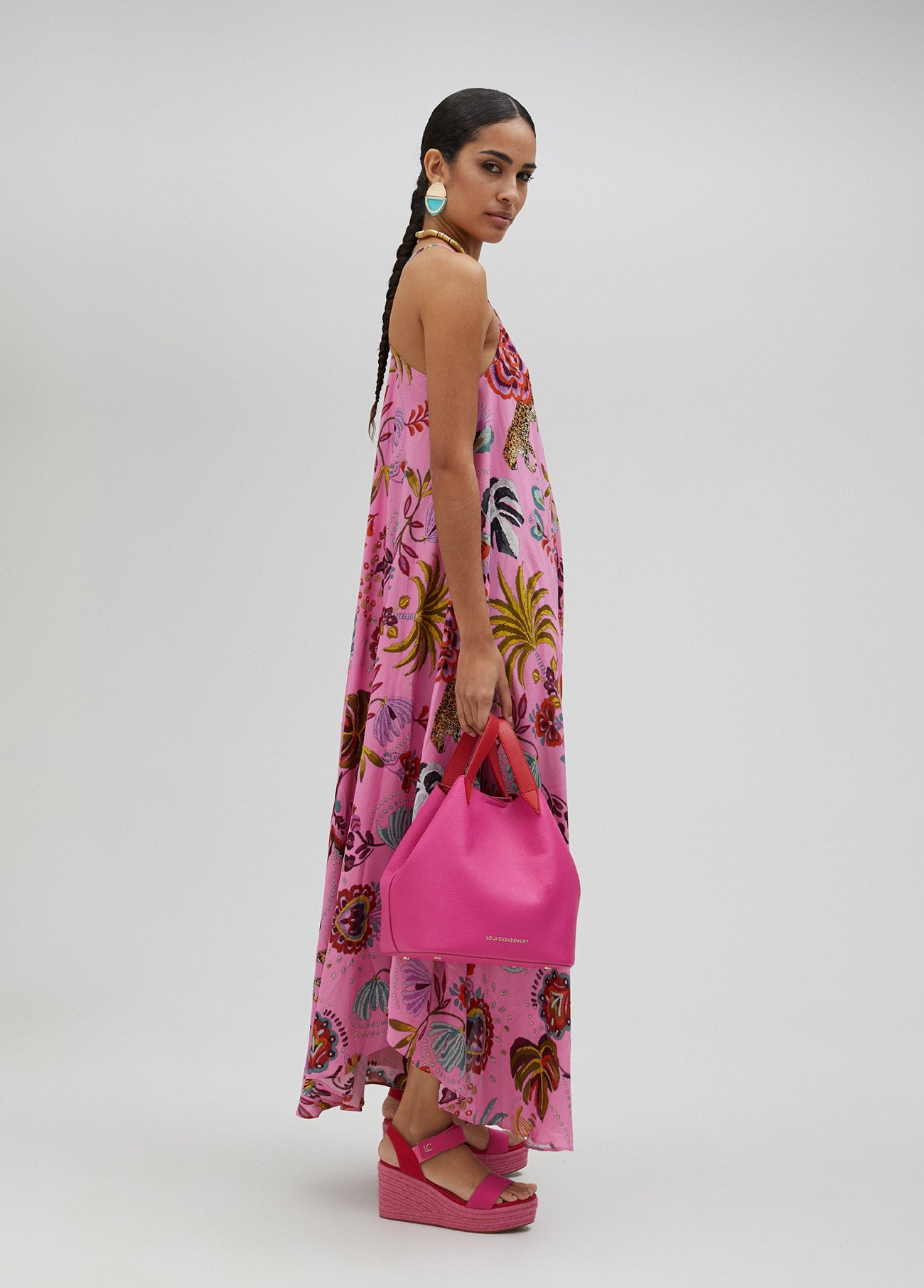 Long printed dress