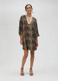 Short animal print Kurta dress