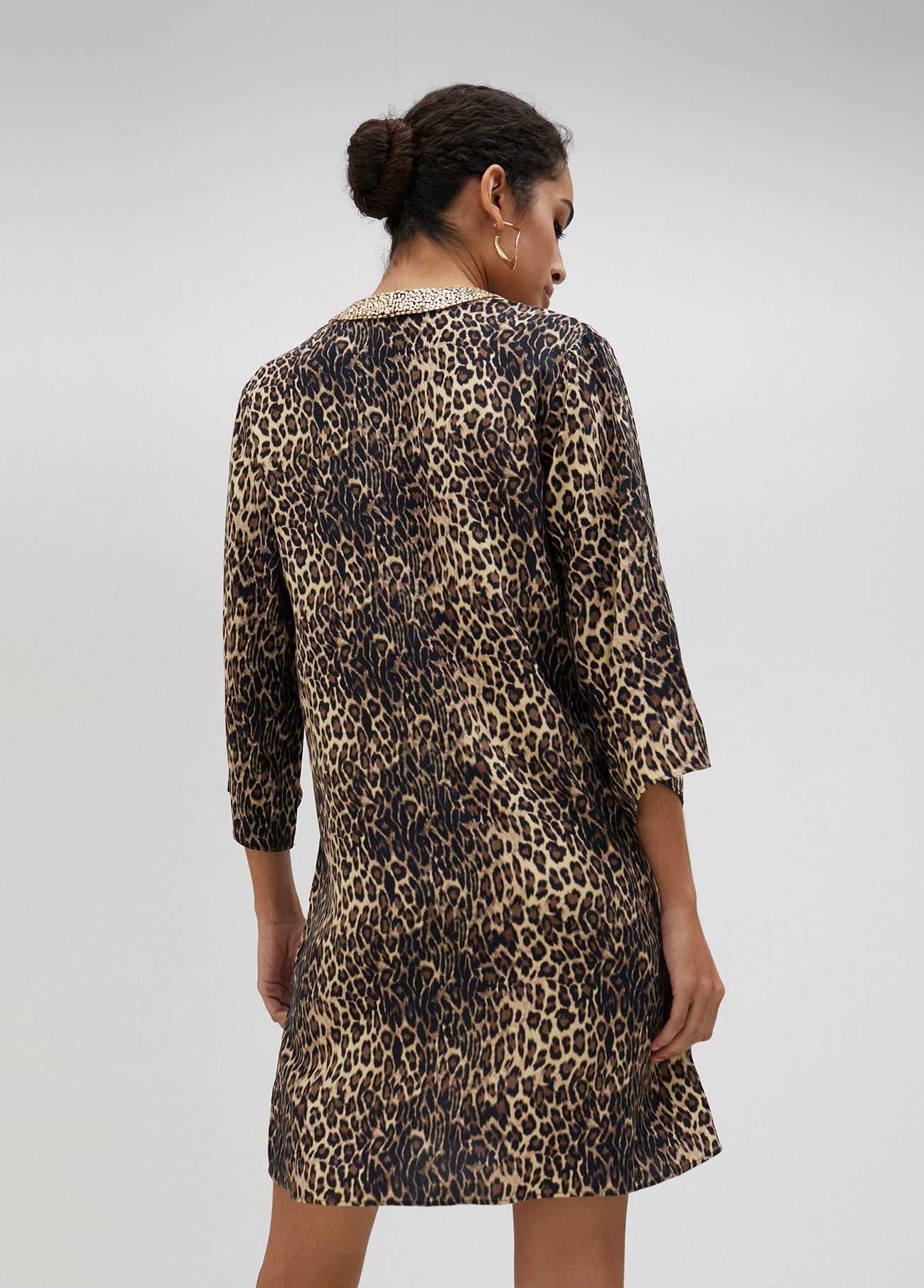 Short animal print Kurta dress