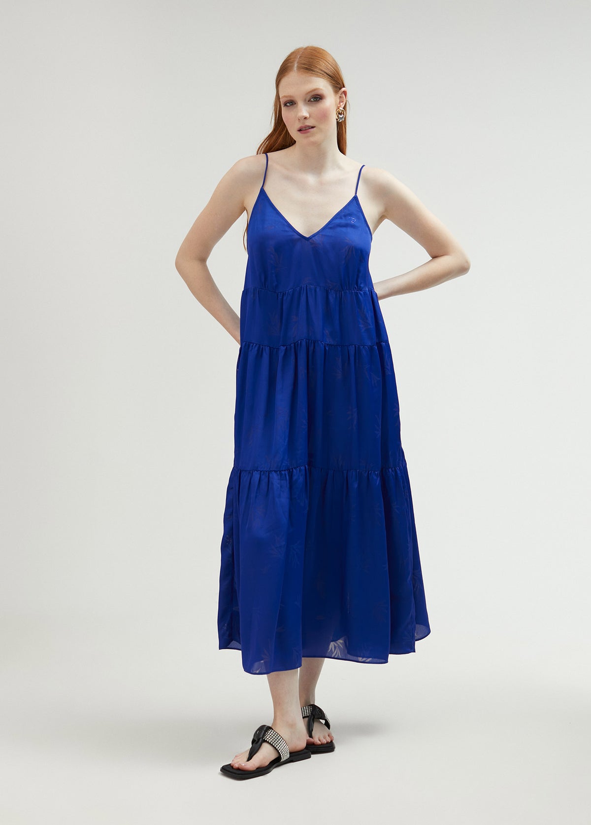 Ruffled strappy dress