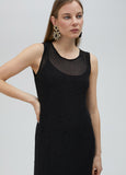 Tulle dress with matching rhinestone detail