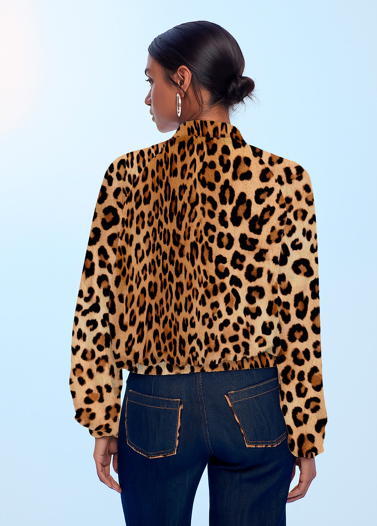 Satin Printed Bomber