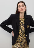 Fitted Blazer with Lapel Pockets