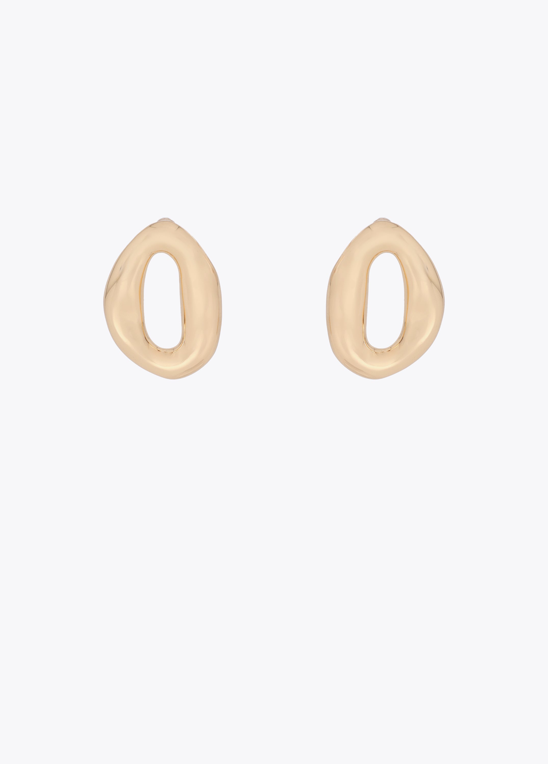 Embossed Metal Link Earrings